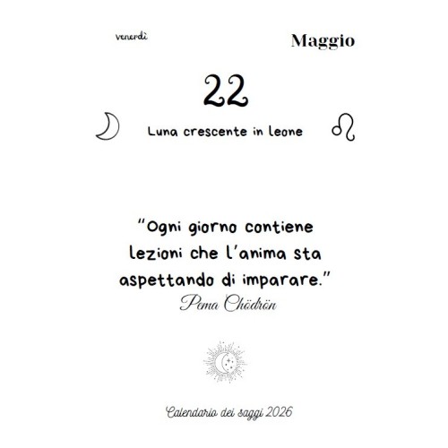 Calendario dei Saggi 2026