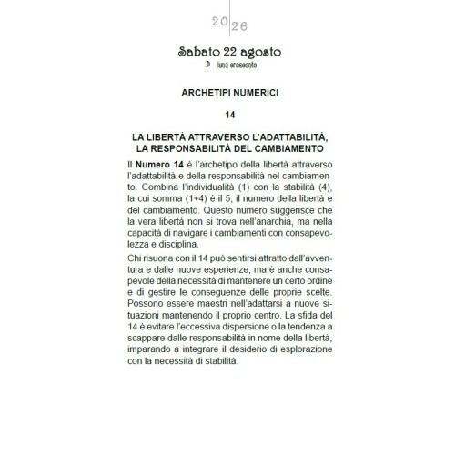 Il Calendario degli Incantesimi 2026